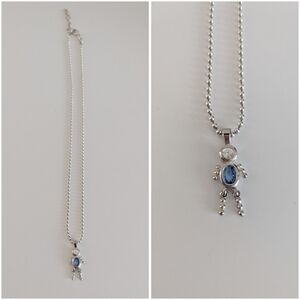 Y2K Cute Silver Charm Necklace 🩵